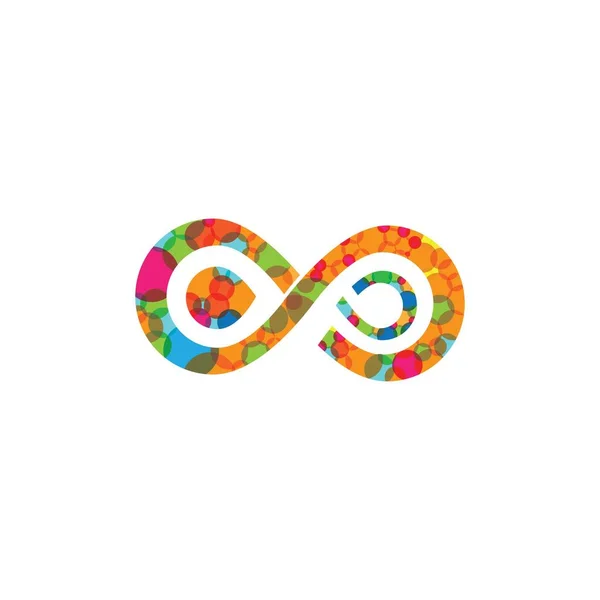 Infinity Design Infinity Logo Vector Icon Template — Stock Vector