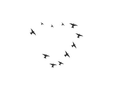 Kuş Logosu Şablonu tasarımı