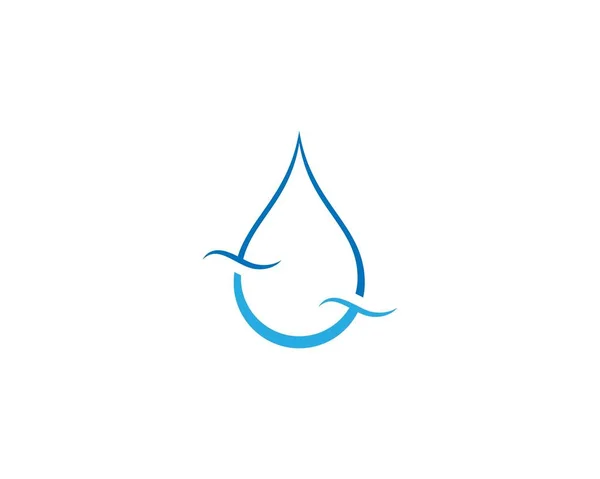 Water Drop Logo Template Vector Illustration Design — Stock Vector