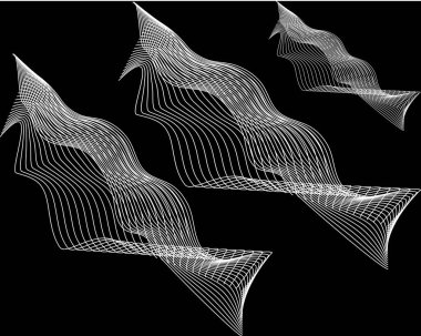 ses dalgası ilüstrasyon logo vektör şablonu