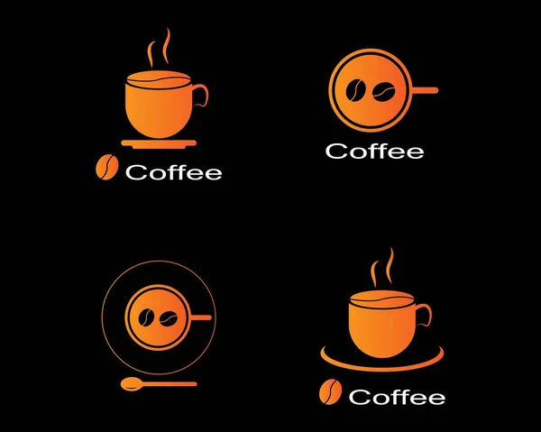 Coffee Cup Logo Template Vector Icon Design — Stock Vector