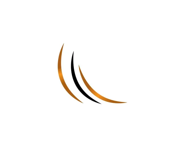 Wektor Logo Fali Włosów — Wektor stockowy