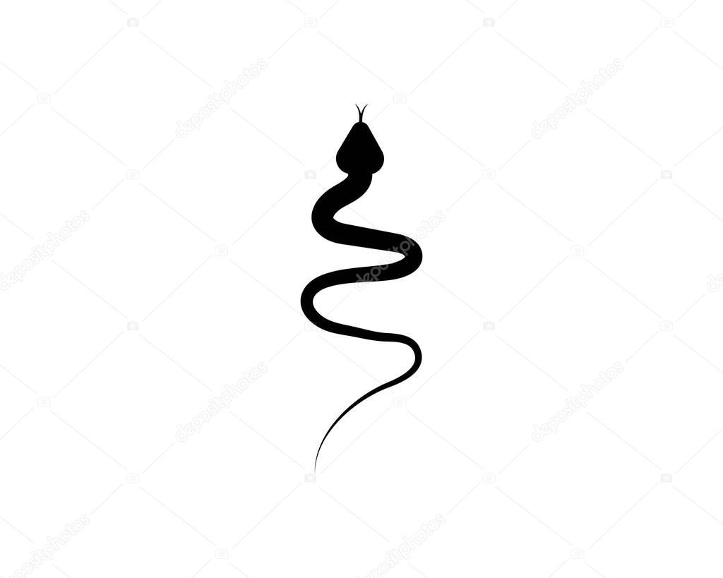 Snake logo vector templat