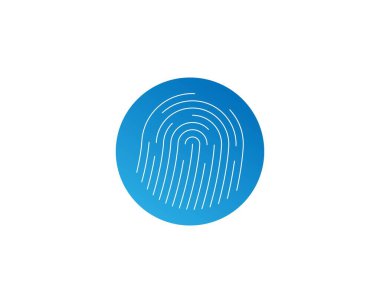 Parmak izi vektör resimleme tasarımı