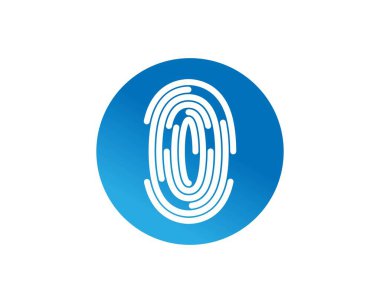 Parmak izi vektör resimleme tasarımı