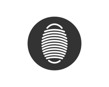 Parmak izi vektör resimleme tasarımı