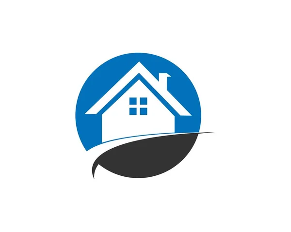 Immobilien Logo Vektorvorlage — Stockvektor