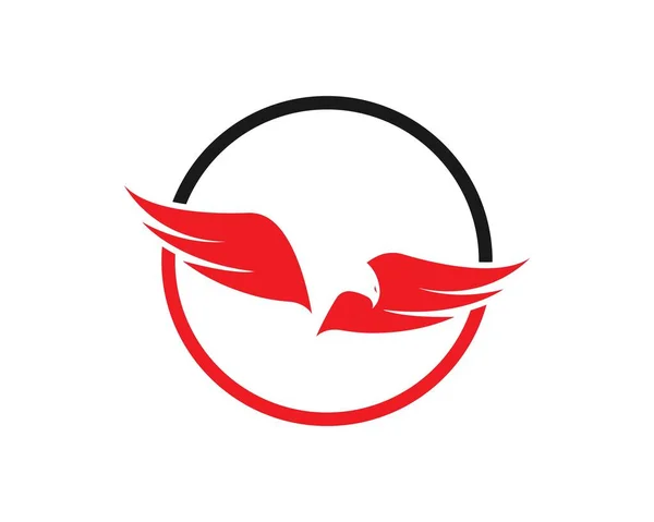 猎鹰翼标志模板矢量图标设计 — 图库矢量图片