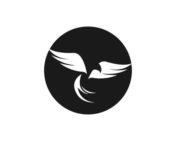 Falcon Wing Logo Plantilla Vector Icono Diseño — Archivo Imágenes Vectoriales