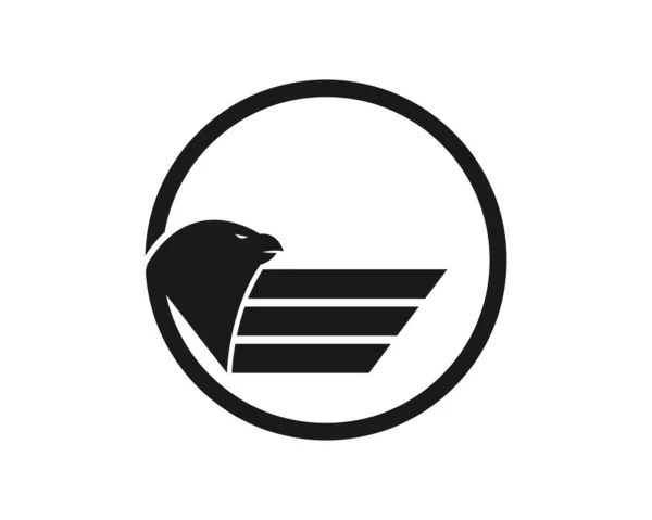 Modèle Icône Vectorielle Falcon Wing Logo — Image vectorielle