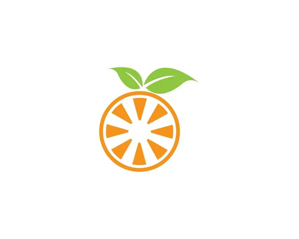 Diseño Del Logo Naranja Ilustración Del Vector — Archivo Imágenes Vectoriales