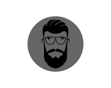 Klasik berber dükkanı logo vektör şablonu