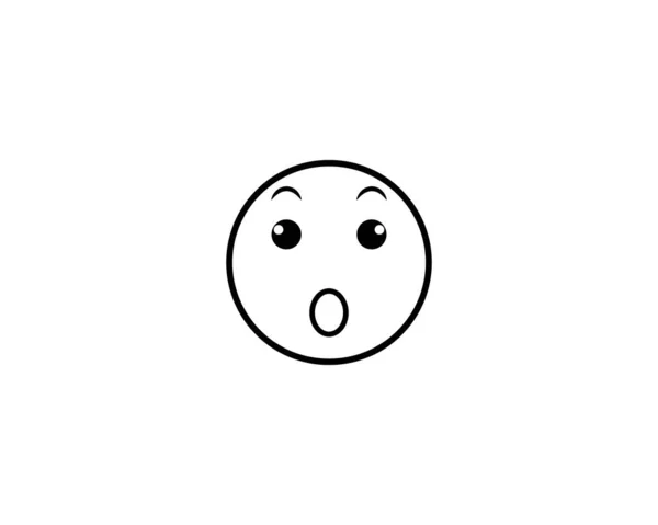 Modèle Icône Vectorielle Logo Emoticon — Image vectorielle