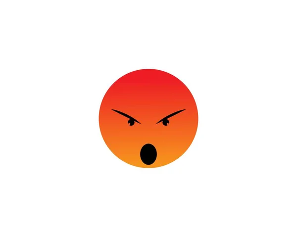 Modèle Icône Vectorielle Logo Emoticon — Image vectorielle