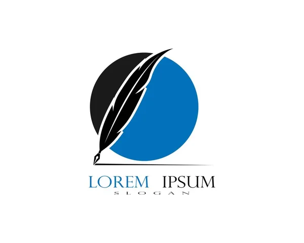 Tüy logo vektör şablonu