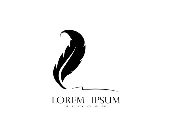 Tüy logo vektör şablonu