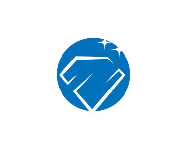 Elmas logo vektör şablonu çizim tasarımı