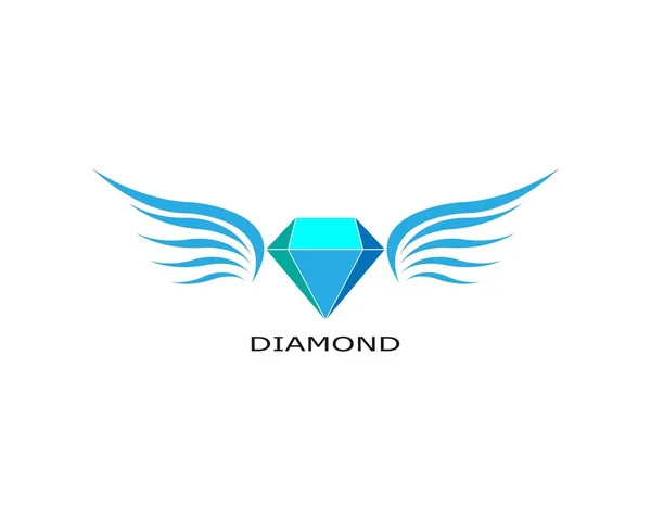 Modèle Vectoriel Logo Diamant Illustration Design — Image vectorielle