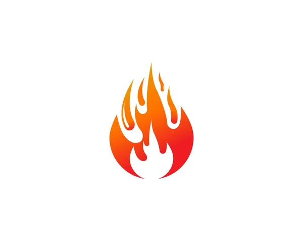 Fire Logo Vector Template — Stock Vector