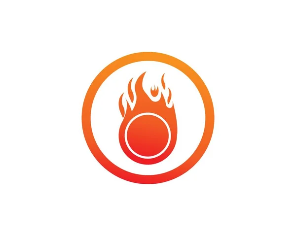 火災ロゴベクトルテンプレート — ストックベクタ