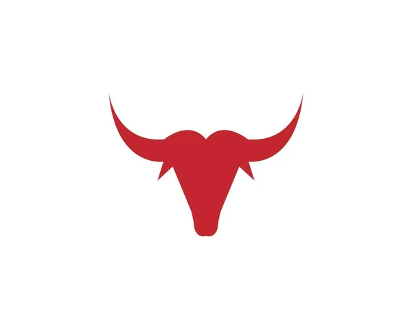 Red Bull Taurus Logo Template Vector Pictogram Illustratie — Stockvector