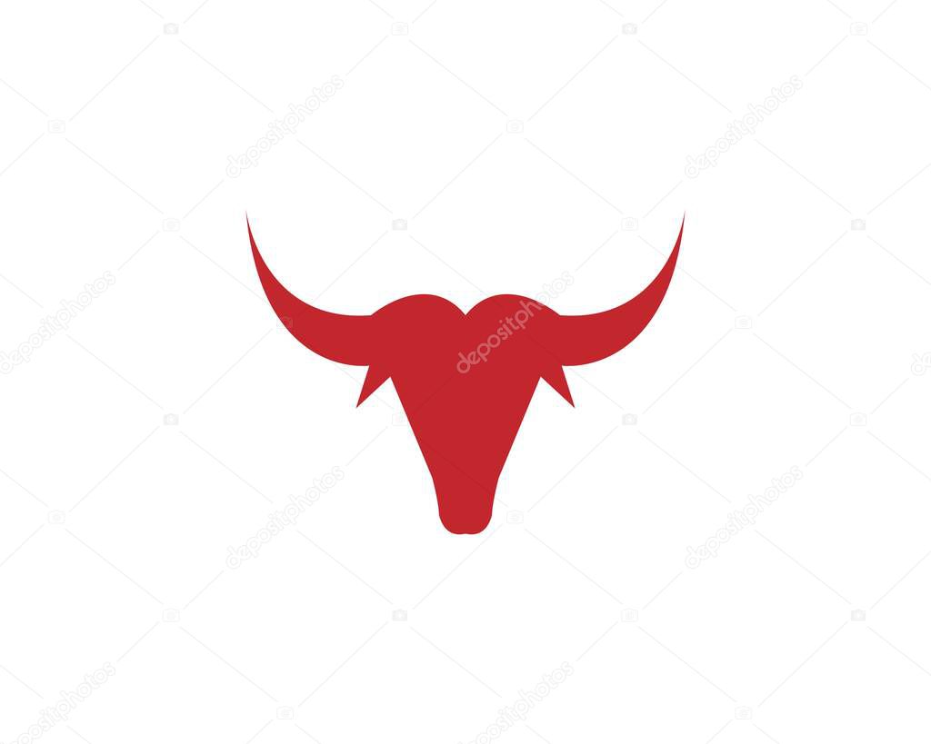 Red Bull Taurus Logo Template vector icon illustration