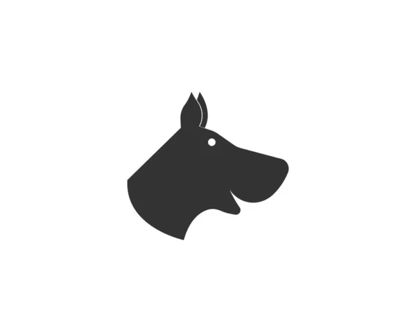 Perro Logotipo Vector Plantilla — Vector de stock