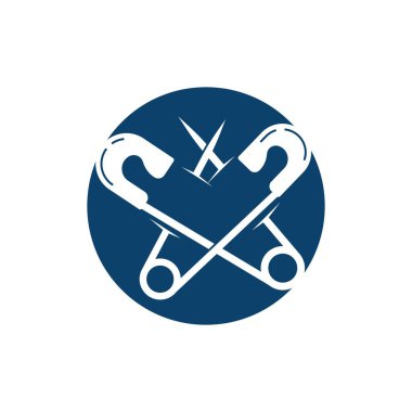 Güvenlik Pin Simgesi Vektör İllüstrasyon Tasarımı