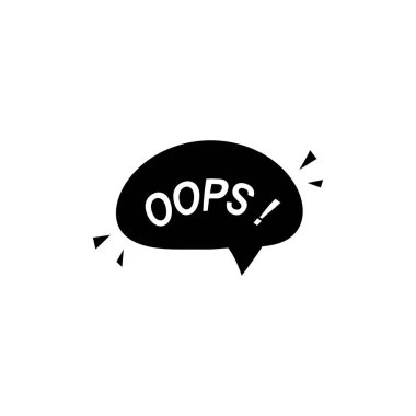 Konuşma balonunda büyük bir hata simgesi gibi. 