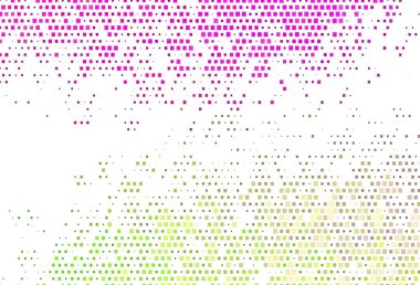 Açık pembe, dikdörtgenli yeşil vektör arkaplan. Dikdörtgen şekilli soyut çizimler. Şablon bir arkaplan olarak kullanılabilir.