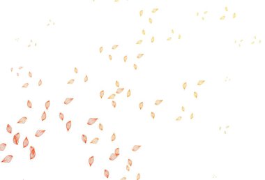 Açık sarı, turuncu vektör karalama kapağı. Basit arkaplanda gradyanı olan soyut yapraklar. Duvar kağıtları ve boyama kitapları için desen.