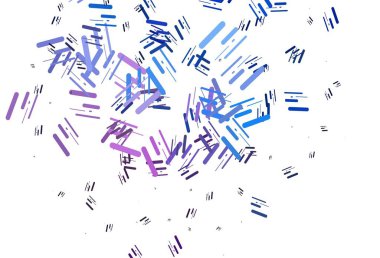 Açık mavi, düz çizgileri olan kırmızı vektör düzeni. Sopalı modern geometrik soyut çizim. Web siteleri, iniş sayfaları için desen.