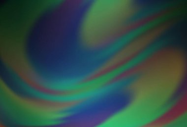 Koyu mavi, yeşil vektör soyut arkaplan. Soyut ve gradyan renkte renkli çizimler. İşiniz için en iyi bulanık tasarım..