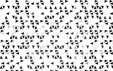 Beyaz vektör arkaplanındaki üçgenler. Modern resimleme 