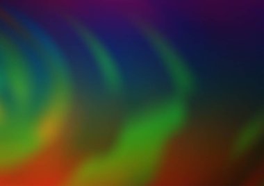 Koyu gökkuşağı renklerinde bulanık çizgiler. İşiniz için soyut bir çizim ve yepyeni bir tasarım..  