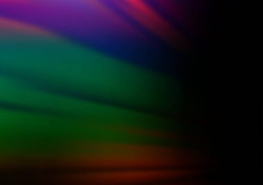 Koyu gökkuşağı renklerinde bulanık çizgiler. İşiniz için soyut bir çizim ve yepyeni bir tasarım.. 