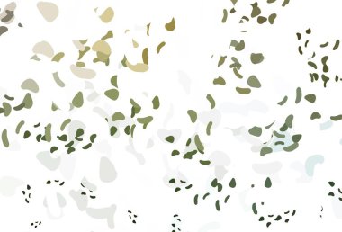 Açık yeşil, soyut formlu sarı vektör arkaplan. Renkli rastgele şekillerle modern soyut illüstrasyon. Kartvizitiniz için modern tasarım.