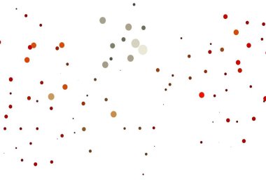 Açık kırmızı, diskli sarı vektör dokusu. Doğa tarzında renkli baloncuklu soyut illüstrasyon. İş reklamları için tasarım.