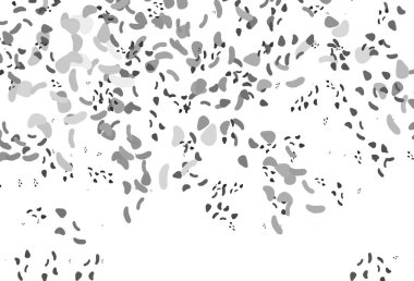 Aydınlık Gümüş, soyut şekilli gri vektör arkaplan. Modern tarzda değişen renkli kaotik formlar. İşiniz için en iyi akıllı tasarım.