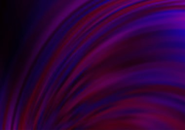 Mor renkli arkaplandaki kıvrımlı ışık ışınları. Gradyan bulanıklığı olan modern illüstrasyon