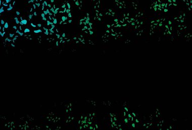 Koyu mavi, rastgele şekilli yeşil vektör dokusu. Renkli rastgele şekillerle modern soyut illüstrasyon. Kartvizitiniz için modern tasarım.