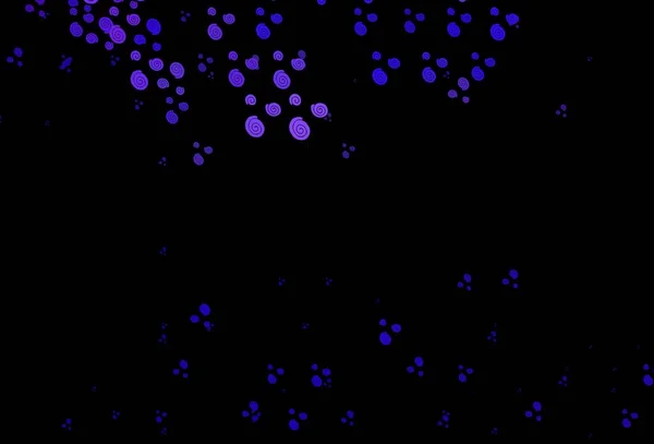 Fondo Vectorial Púrpura Oscuro Con Círculos Curvos Una Elegante Ilustración — Vector de stock