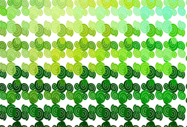 Fond Vectoriel Vert Clair Avec Rubans Courbés Une Élégante Illustration — Image vectorielle