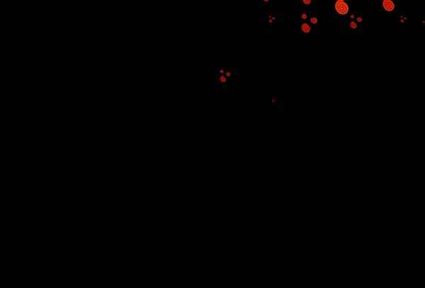 Темно Помаранчевий Векторний Візерунок Формами Бульбашок Елегантна Яскрава Ілюстрація Градієнтом — стоковий вектор
