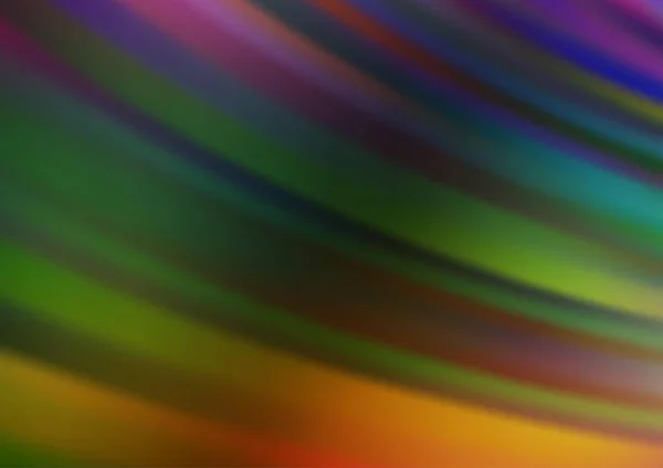 Líneas Borrosas Colores Arcoíris Oscuros Una Ilustración Abstracta Diseño Completamente — Vector de stock