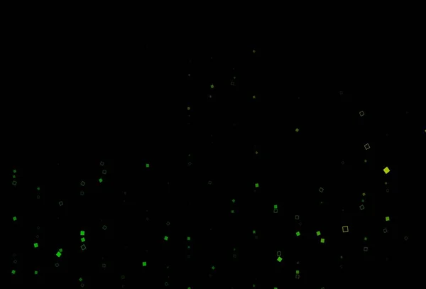 Темно Зеленый Желтый Векторный Обратный Отрезок Линиями Прямоугольниками Иллюстрация Набором — стоковый вектор