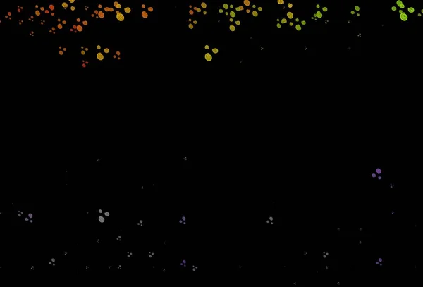 Σκούρο Πολύχρωμο Rainbow Διανυσματικό Πρότυπο Σχήματα Φούσκα Μια Εντελώς Νέα — Διανυσματικό Αρχείο