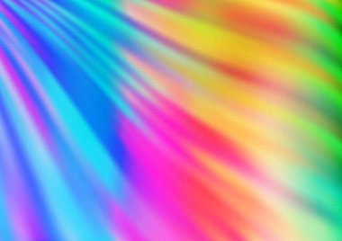 Tekstil, arkaplan, duvar kâğıtları ve el ilanları için bulanık gökkuşağı çok renkli vektör şablonu