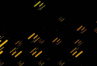 Koyu sarı, turuncu vektör şablonu ve tekrarlanan çubuklar. Bulanık arkaplanda gradyanı olan çizgiler. Reklamlar, posterler, afişler için desen.