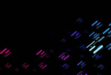 Lacivert, uzun çizgileri olan kırmızı vektör arkaplanı. Bulanık arkaplanda gradyanı olan çizgiler. Web siteleri, iniş sayfaları için desen.